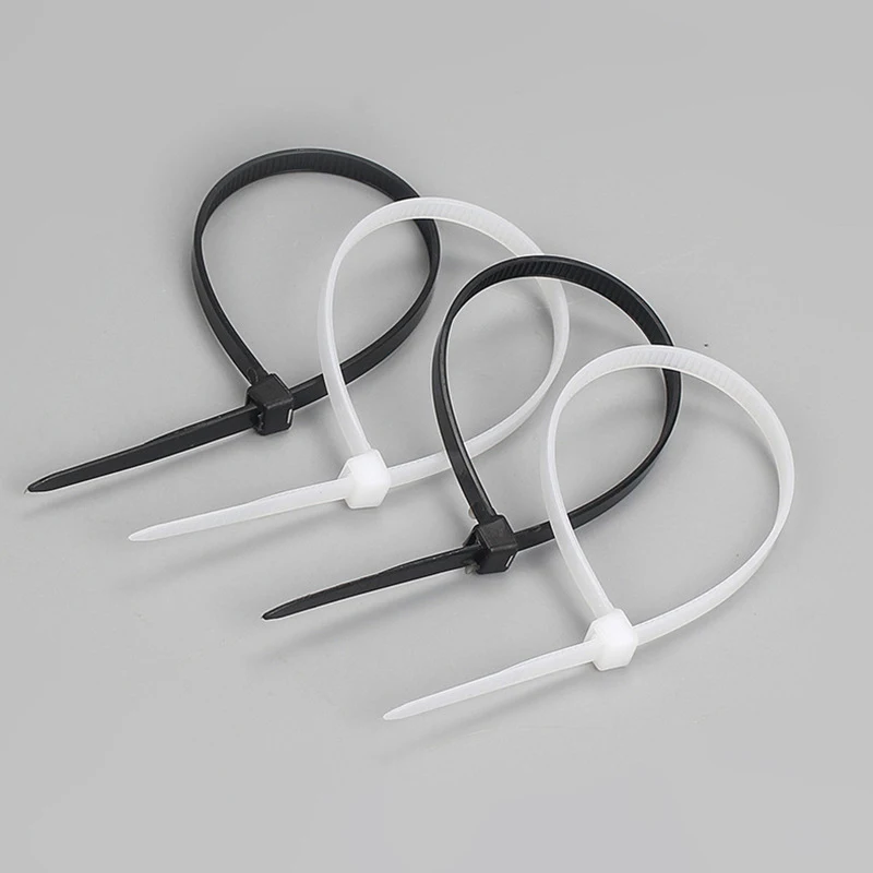 Самоблокирующийся нейлоновый шнур 100 шт. с черно-белым шнуром огнестойкой