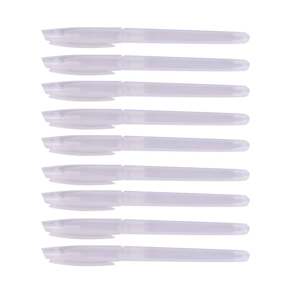 10Pcs Simple Styple Cheap Pen Shell Cover Transparent Gel Ballpoint office supplies |