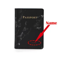 customize personalised passport cover women travel marble cover for passport with name custom covers on the passport
