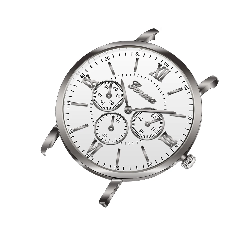 Высокое качество Три циферблата цифра циферблат наручные часы аксессуары оптом