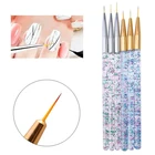 Тонкие кисти для украшения ногтей 3 шт.компл., 791115 мм