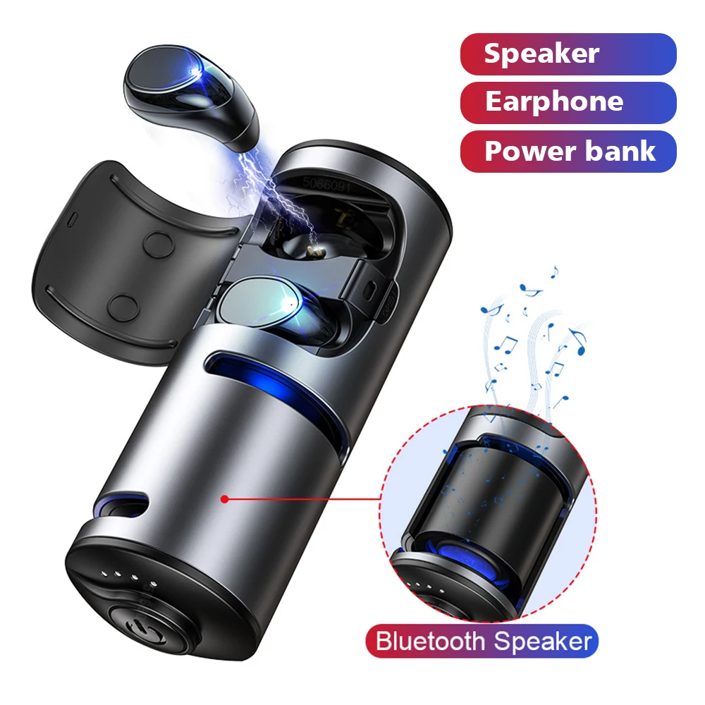 KAYINYUO, 9D, объемный звук, TWS, bluetooth наушники, 5,0, внешний аккумулятор, портативный динамик, 3 в 1, стерео, bluetooth гарнитура, беспроводная, спортивная