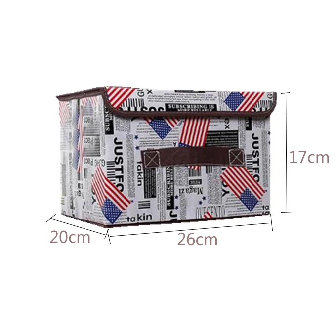 25X16X17CM Складной короб для хранения из нетканого полотна Одежда Организатор нижнее белье Носки для бюстгальтеров, книг игрушки ящики для хранения косметики чехол на 2 размера - Цвет: 25X16X17CM