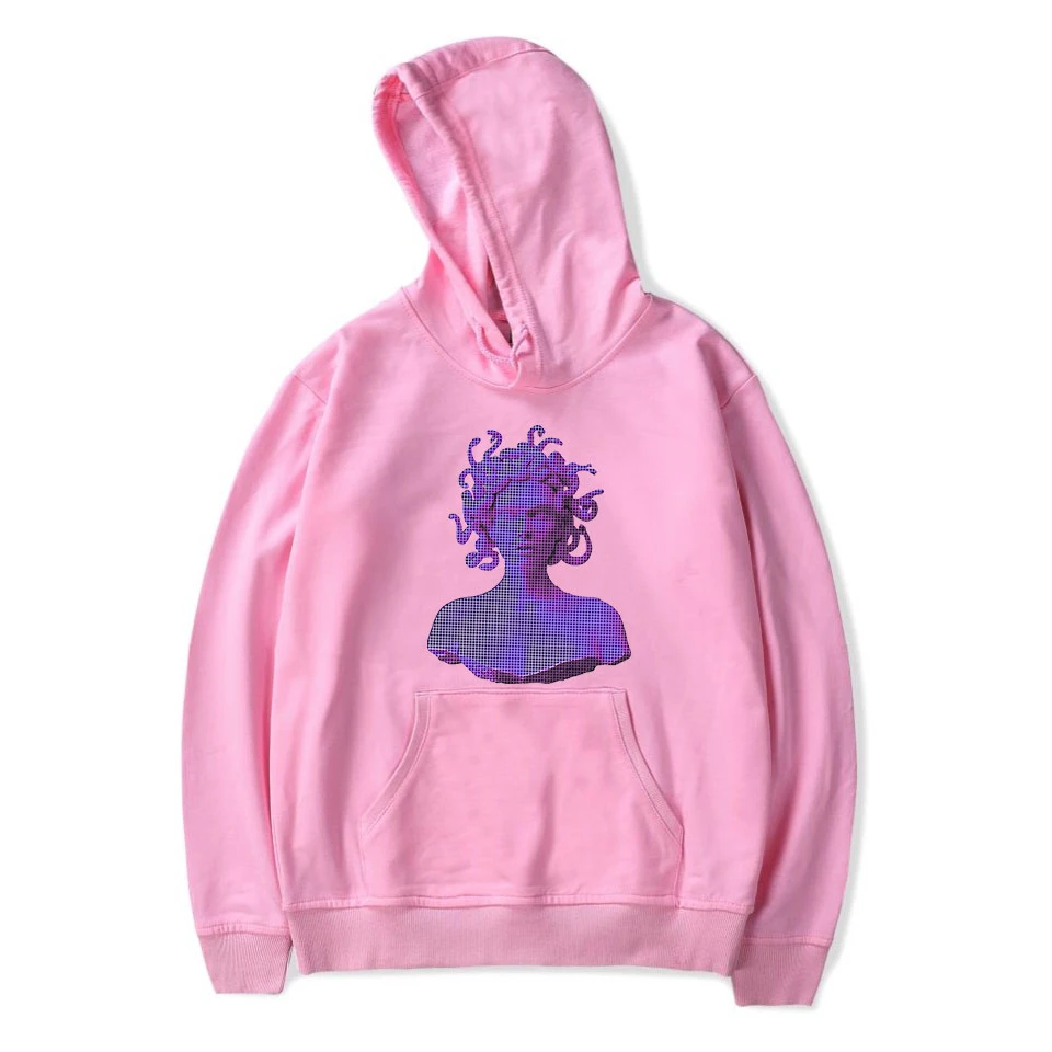 Худи эстетика Vaporwave толстовки для мужчин и женщин худи с принтом Осенние в стиле