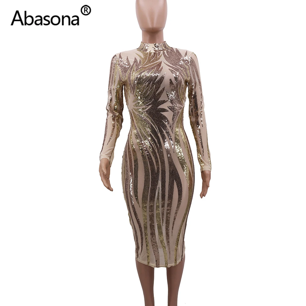 Abasona, осенне-зимнее женское сексуальное облегающее платье с длинным рукавом и геометрическим рисунком,, прозрачные сетчатые обтягивающие платья с блестками, вечерние платья для ночного клуба