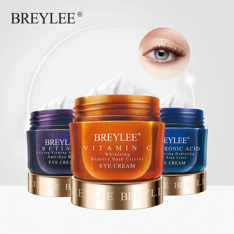 

BREYLEE Eye Cream Eyes Serum Hyaluronic Acid Moisturizing Ageless Retinol Anti Wrinkle Firming Vitamin C Whitening Skin Care 20g
