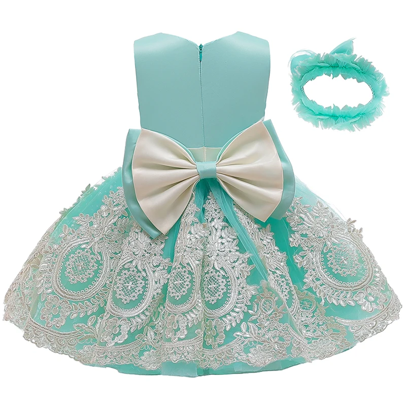 Новинка 2020 детская одежда бальное платье с бантом и высокой талией для девочек