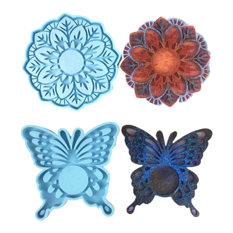 

Epoxy Resin Mold Candlestick Pendant Casting Silicone Mould DIY Crafts Making Tool