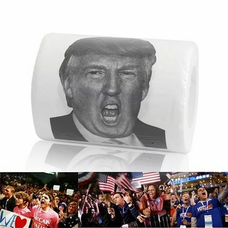 Лидер продаж Дональд Трамп $100 цена в долларах туалет Бумага рулон Забавный