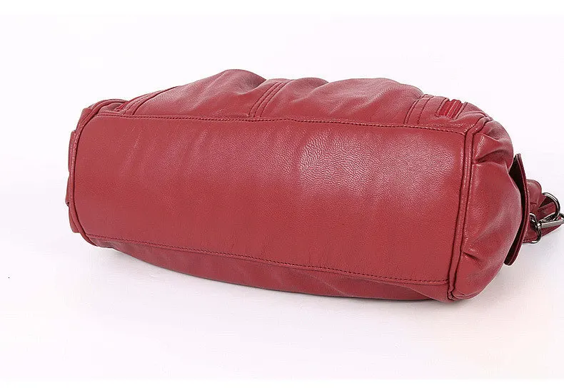 Cgmana Designer Famous Brand Washed Soft Leather Luxury Handbags High Quality Women Shoulder Bags