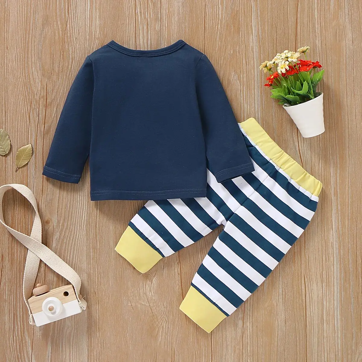 Curipeer/Детский костюм из 2 предметов для новорожденных Одежда маленьких мальчиков