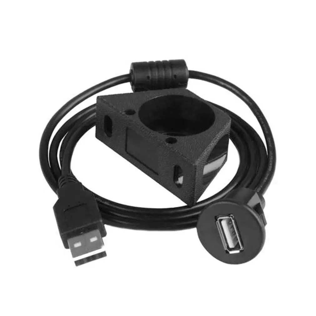 1 м Автомобильная приборная панель крепление USB 2,0 гнездо «Папа-мама» Панель удлинитель