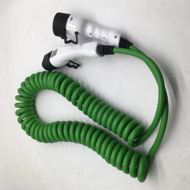 32a однофазный кабель ev Тип 2 к пружинный провод EV зарядное устройство для