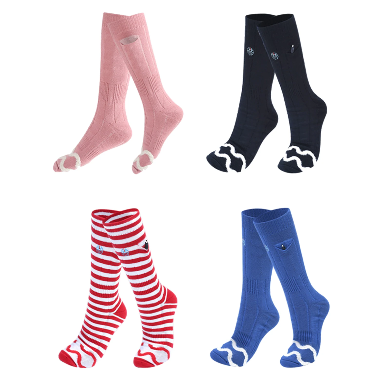 

Электрические носки с подогревом, 2 шт., перезаряжаемые термоноски с нагревательным элементом, носки с высокой прочностью на разрыв и регули...