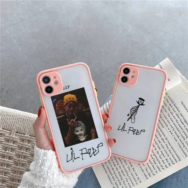 

fun Lil Peep design cartoon pattern Phone Case matte transparent For iphone 7 8 11 12 13 plus mini x xs xr pro max cover