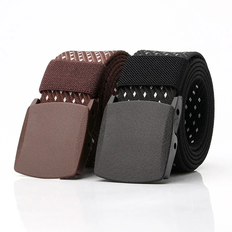 

TJ-TianJun Women' Dot Pattern Canvas Belt Men Casual And Comfortable Breathable Automatic Buckle Girdle Outdoor Sports Training
