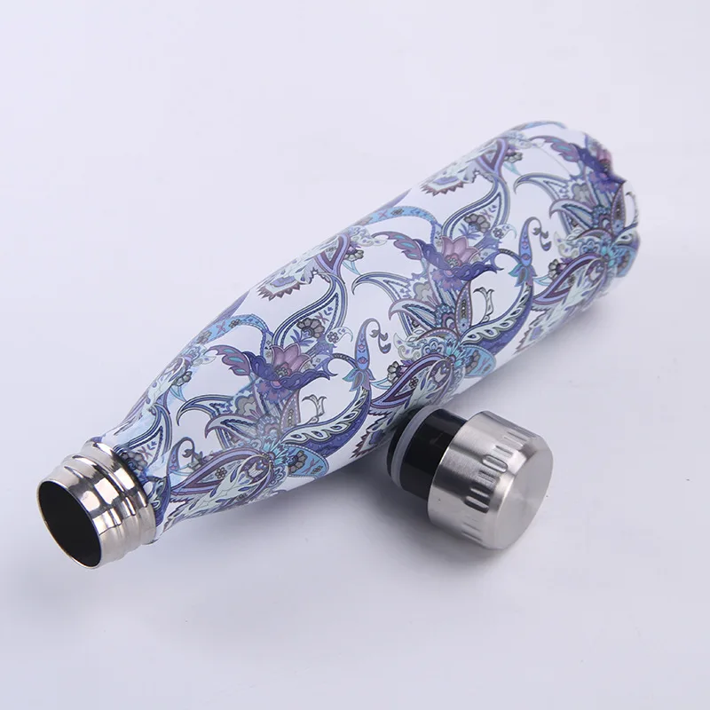 Дизайнерская бутылка для воды без бисфенола А креативный термос из нержавеющей