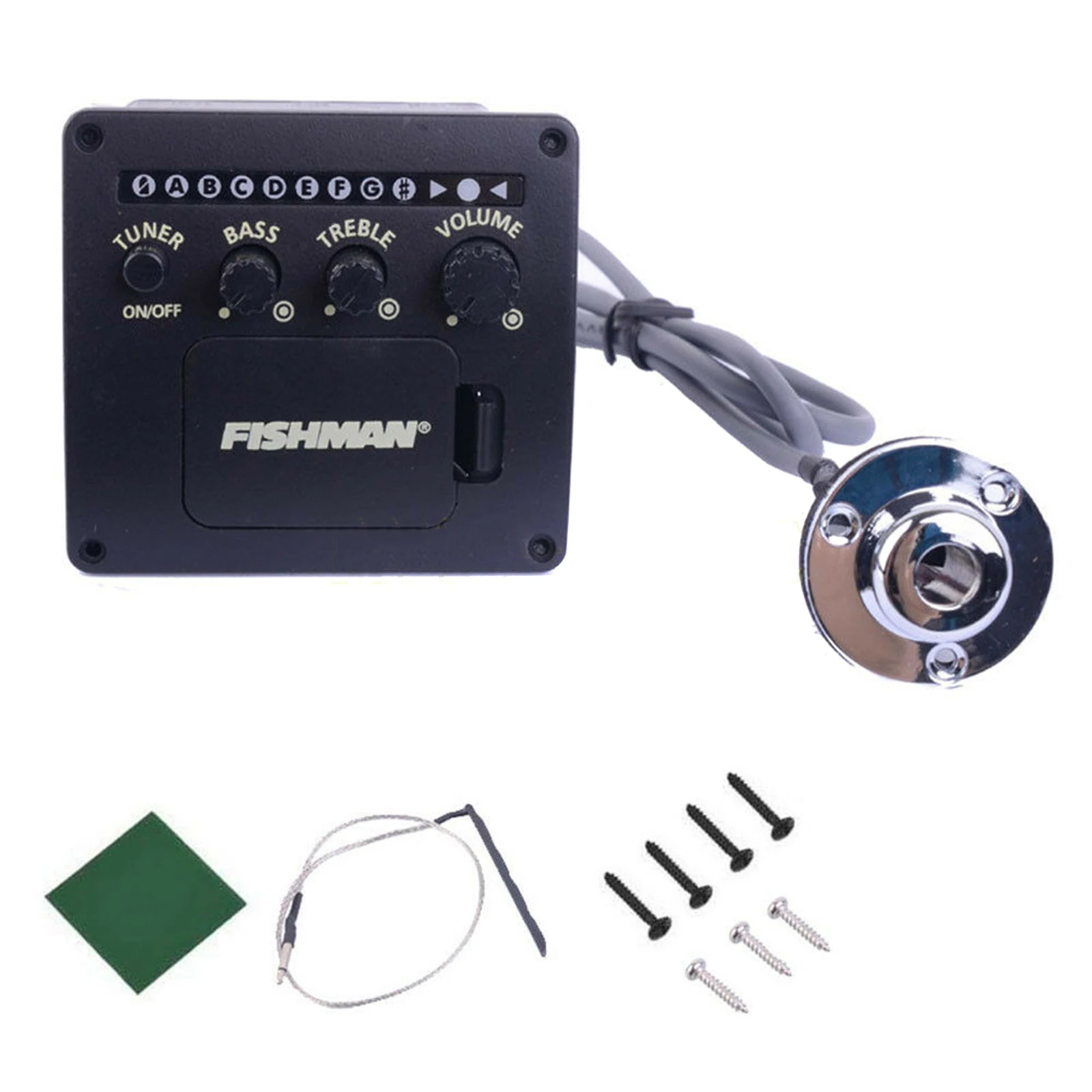 

Guitar Pickup 2 Bands Equalizer with Tuner for Acoustic Guitar