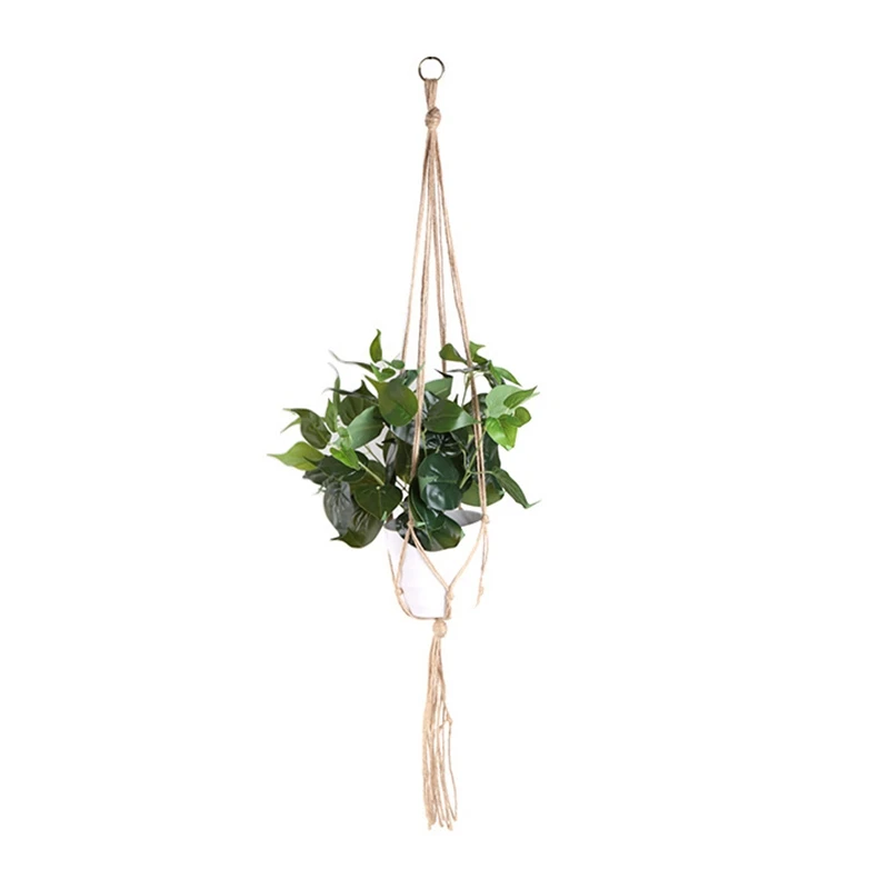Hot Handmade Hanging Flowerpot Net Cotton Plant Hanger Vintage Plants Baskets Hook Flower Pot Holder 90/105/122cm | Дом и сад