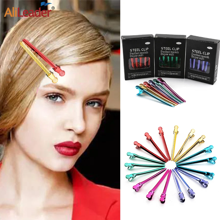 Alileader Новинка 12 шт. металлические зажимы для волос из нержавеющей стали
