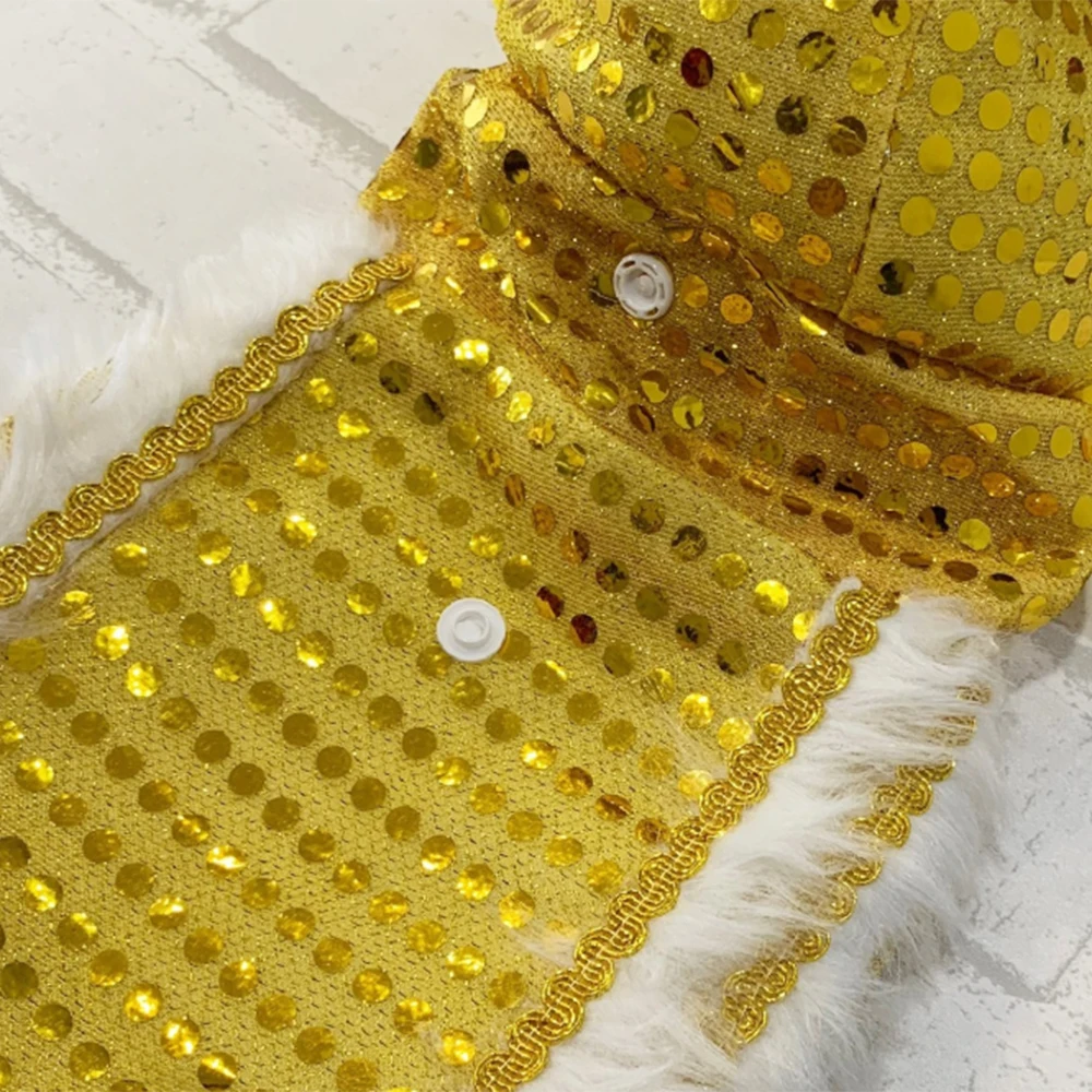 Забавная Одежда для собак 2020 новогодний костюм питомцев китайский с блестками