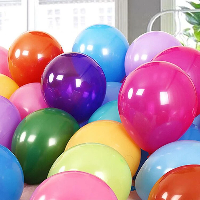 

100PCS 10 inch Round Latex Balloon Romantic Wedding Decoration Clear Balloon Birthday Party Decoration Kids Baby