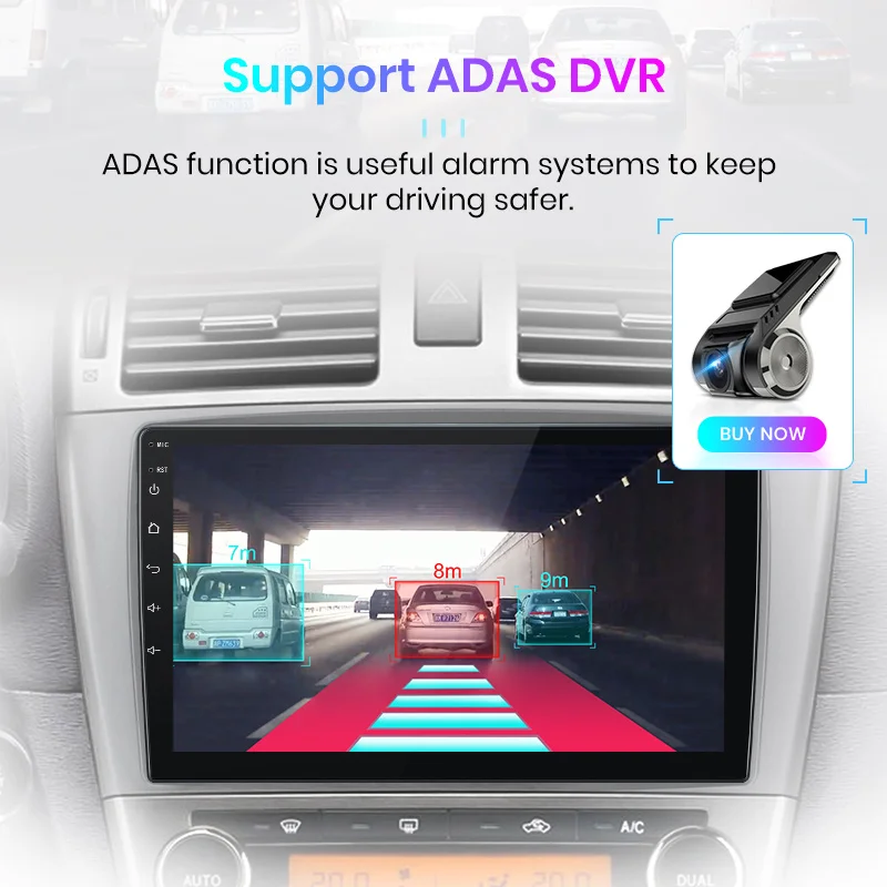 Junsun V1 2 ГБ + 32 Android 10 0 DSP для Toyota Avensis 2008-2015 Автомобиль Радио Мультимедийный
