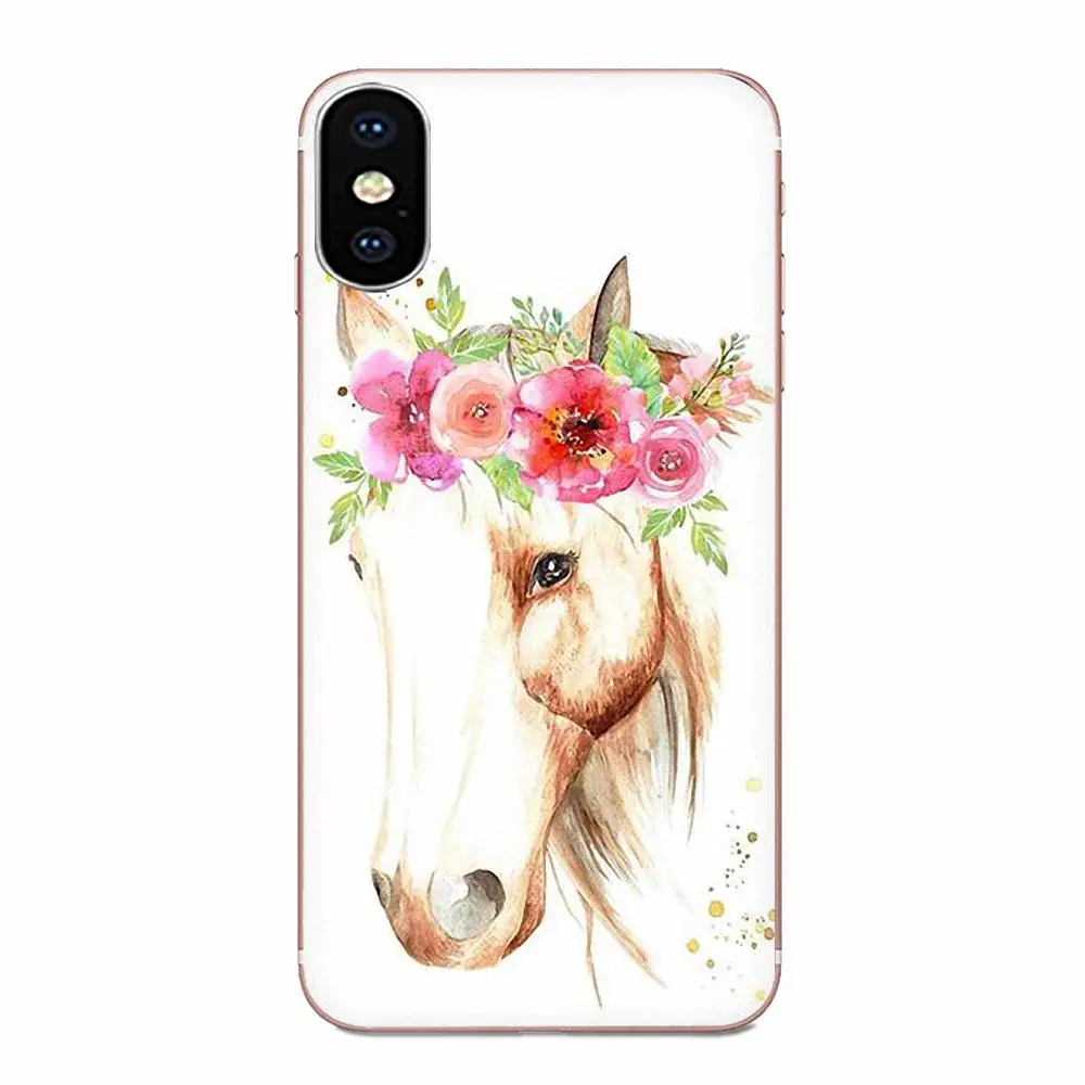 as picture Для huawei P7 P8 P9 P10 P20 P30 Lite Mini Plus Pro Y9 Prime P Smart Z защитный корпус телефона Акварельная лошадь - Цвет: as picture