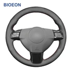 Оплетка рулевого колеса из черной синтетической замши, оплетка для Opel Astra H zafлsr B Signum Vectra C Vauxhall Astra Holden Astra 2004-2014