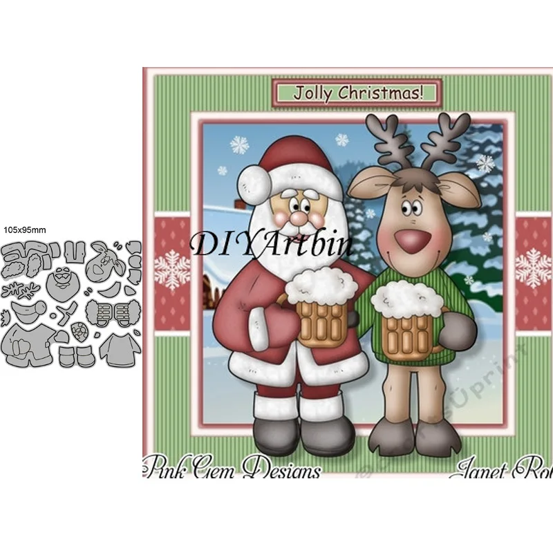 Штамп для вырезания рождественского праздника Новинка 2020 пресс формы