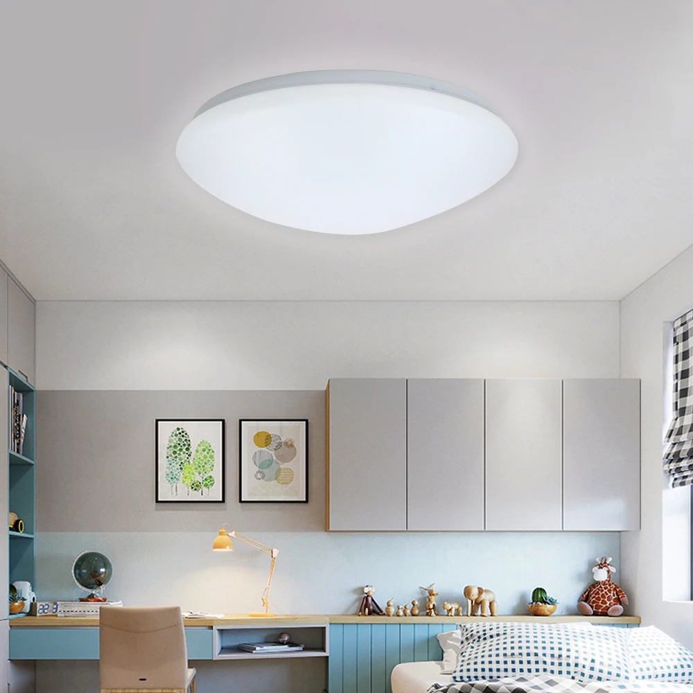 

LED Ceiling Lights Modern Round Cool White Light 12W Bedroom Surface Mounted Lighting Fixture for Living Room Bathroom