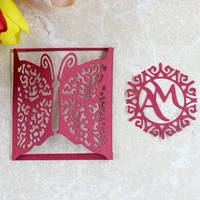 yinise metal cutting dies cut butterfly envelope for scrapbooking stencils diy album cards decoration embossing folder die cuts