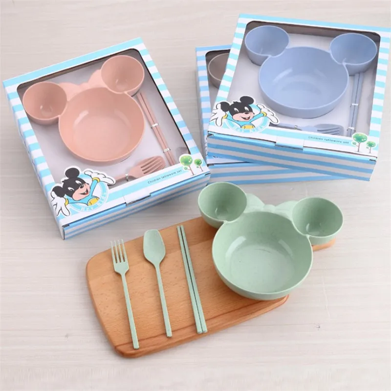 3 шт./компл. кухонная посуда миска пищевой контейнер фрукты пшеничная соломинка