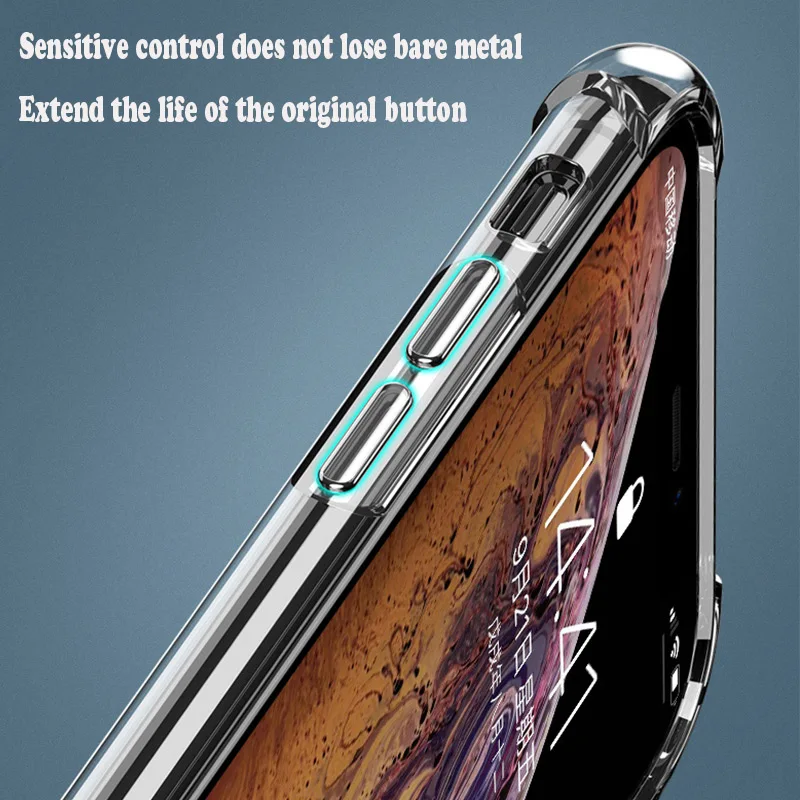 Роскошный прозрачный мягкий силиконовый чехол для телефона для iPhone 6S 6S 7 7S iPhone 8 Plus X 10 11 Pro XR XS Max 5 5S 5SE