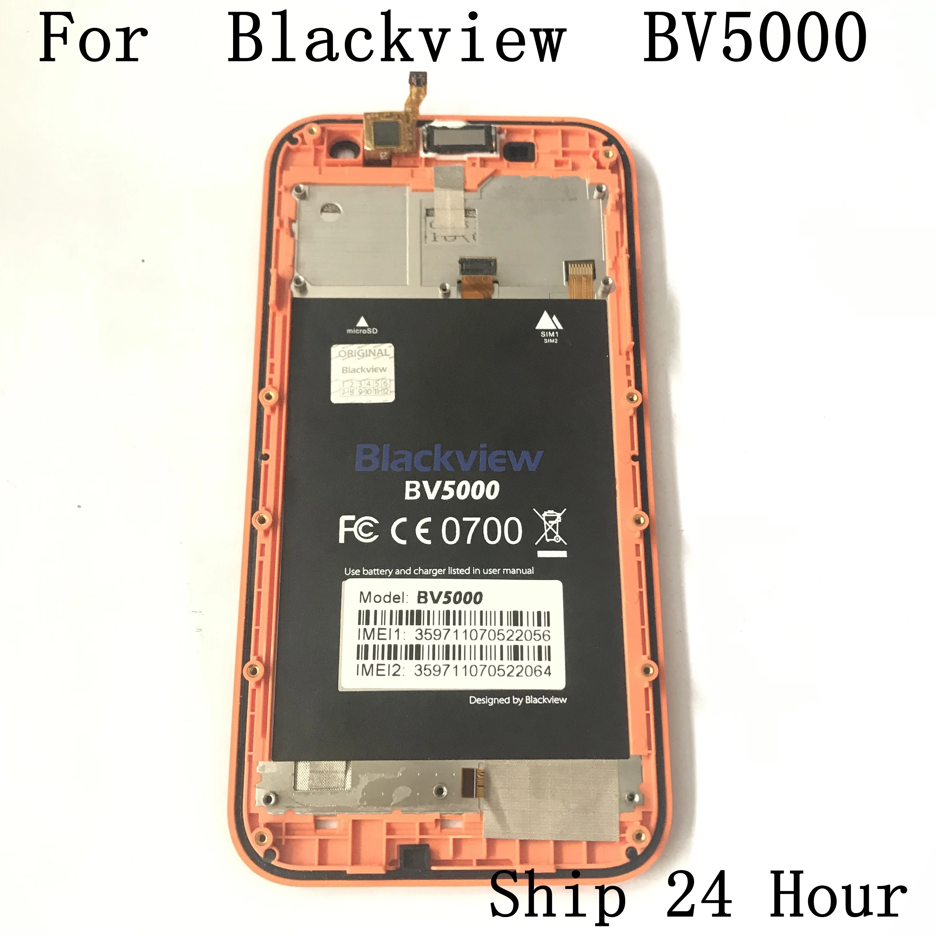 Blackview BV5000 используется ЖК-экран+ сенсорный экран+ рамка+ приемник динамик для Blackview BV5000