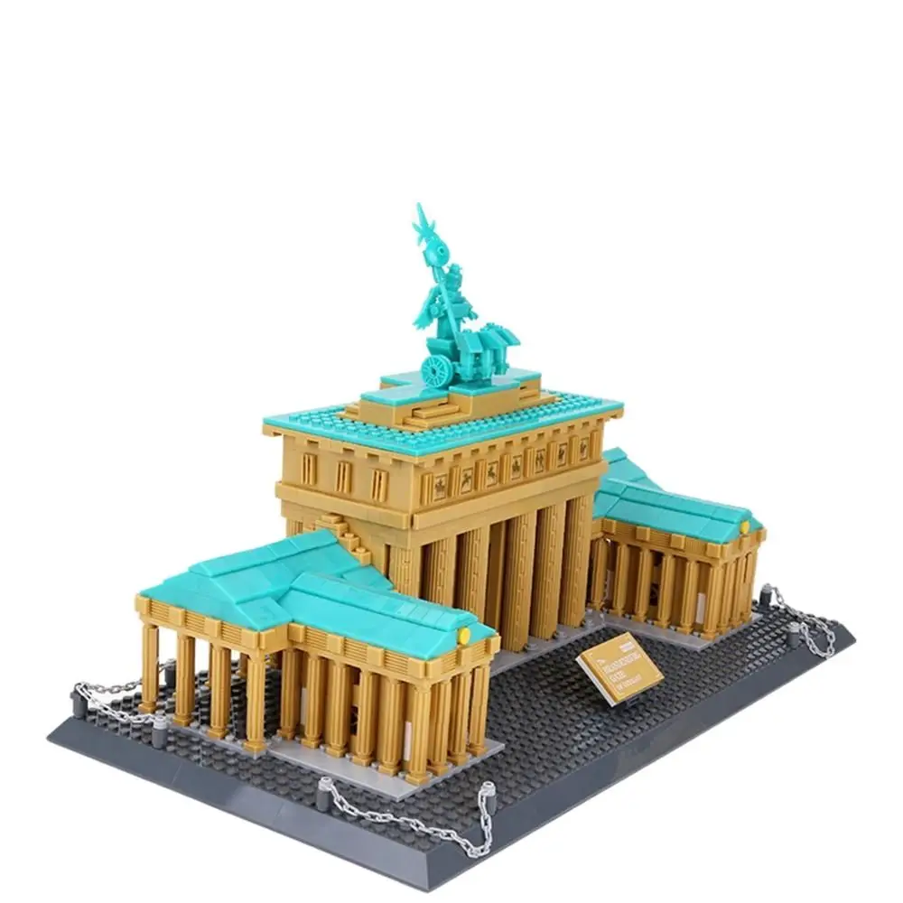 

Wange building blocks German Brandenburg Gate 6211 children's puzzle assembled puzzle small particles building blocks kids gift