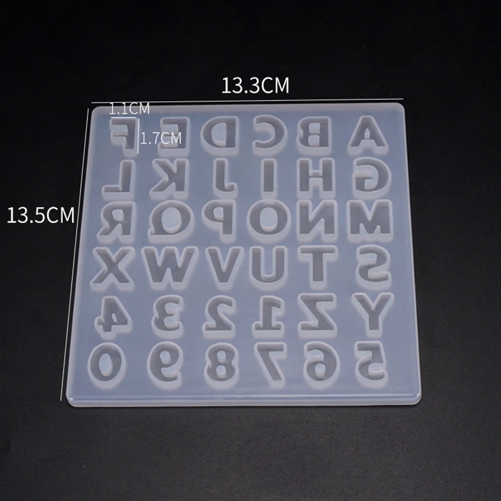 Diy Кристалл эпоксидная цифровая буква силиконовая форма для ручной работы
