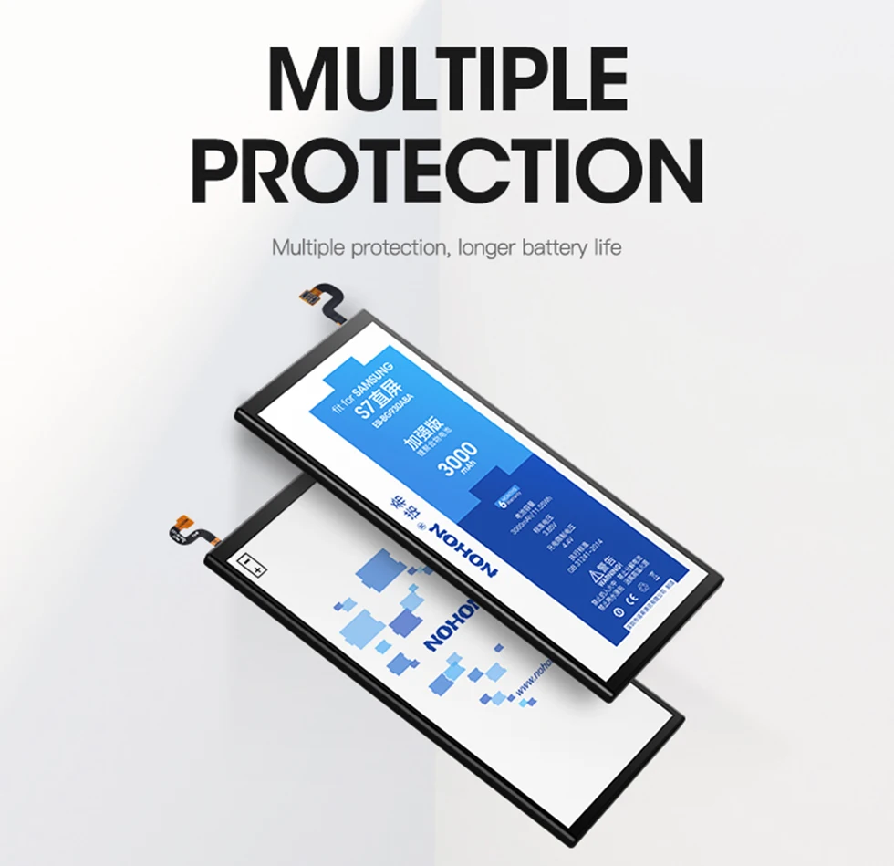 NOHON для samsung Galaxy S8 S6 S7 Edge батарея SM-G950F G920F G925F G930F G935F телефон большой емкости заменить Бесплатные инструменты