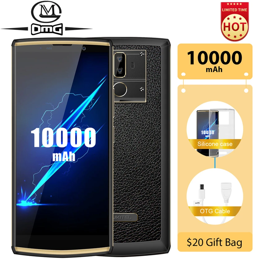 OUKITEL K7 Pro 6 0 &quot10000 мАч android 9 4G смартфон MT6763 Octa Core 4 Гб 64 быстрая зарядка отпечатков