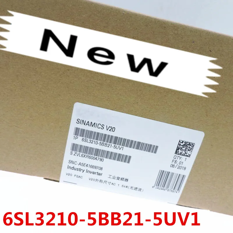

100% оригинальный новый 2 года гарантии 6SL3210-5BB21-5UV1
