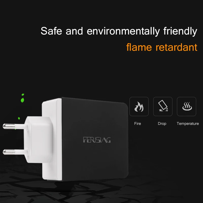 Зарядное устройство FERISING Универсальный с 4 портами 7200 мА/ч USB зарядное для