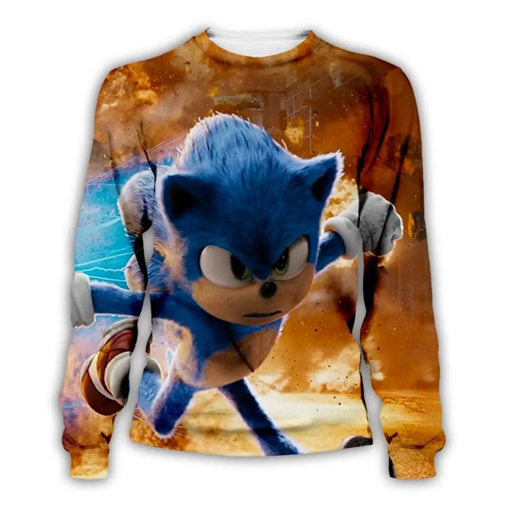 

PLstar Cosmos Japan Anime Cartoon Movie Sonic the Hedgehog Pullover Funny Harajuku Sweatshirt 3DPrint MenWomen Family Hoodies C2
