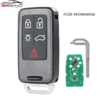 KEYECU умный дистанционный ключ-брелок от машины 5 Кнопка 433 МГц902 МГц для Volvo S60 S80 XC60 XC70 V70 V60 FCCID: KR55WK49266