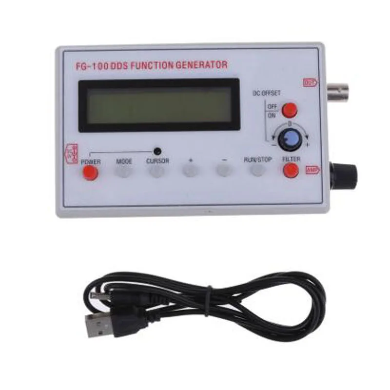 

FG-100 DDS Function Signal Generator Frequency Counter 1Hz - 500KHz