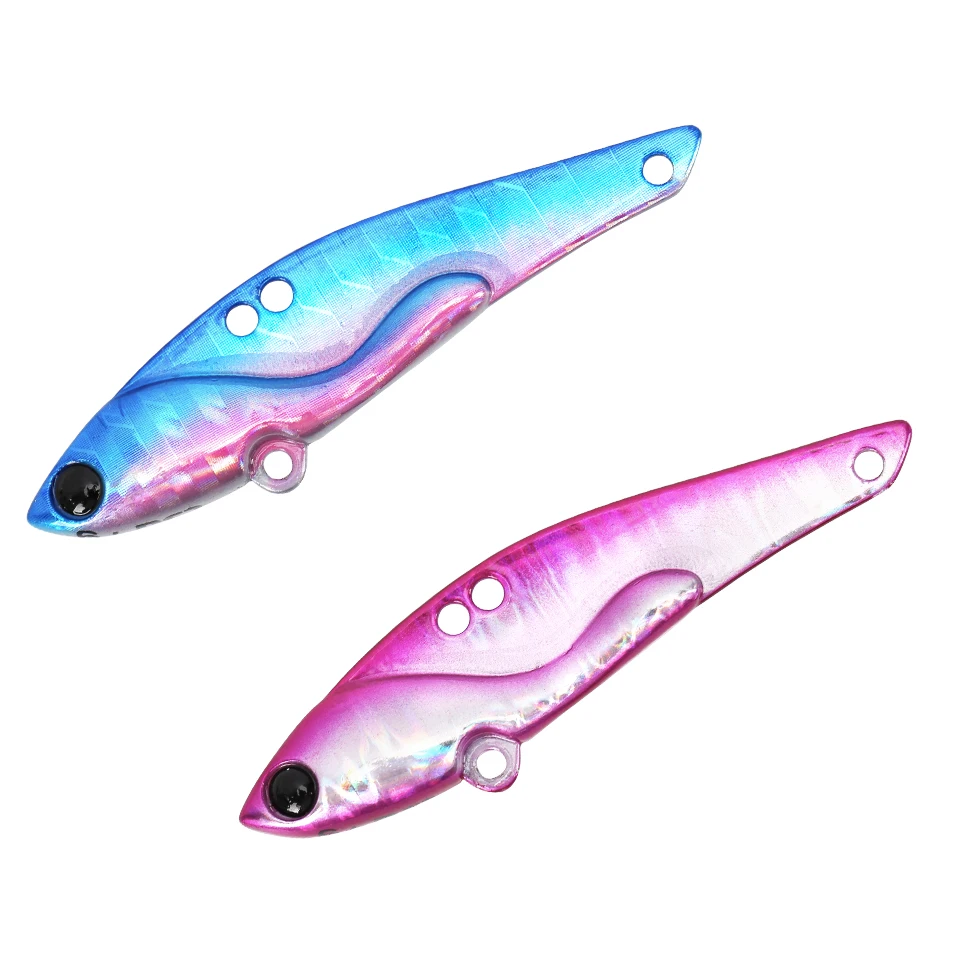 

TSURINOYA DW52 8Colors 3D Eyes Metal Vib Blade Lure 50mm 7g Sinking Vibration Baits Artificial Vibe for Bass Pike Perch Fishing