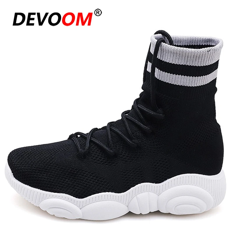 Женские кроссовки для бега на открытом воздухе дышащие с высоким верхом женская