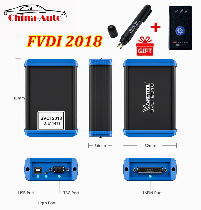 Горячая продажа FVDI 2018 OBD2 ключевой программист V2018 V2015 полная версия без