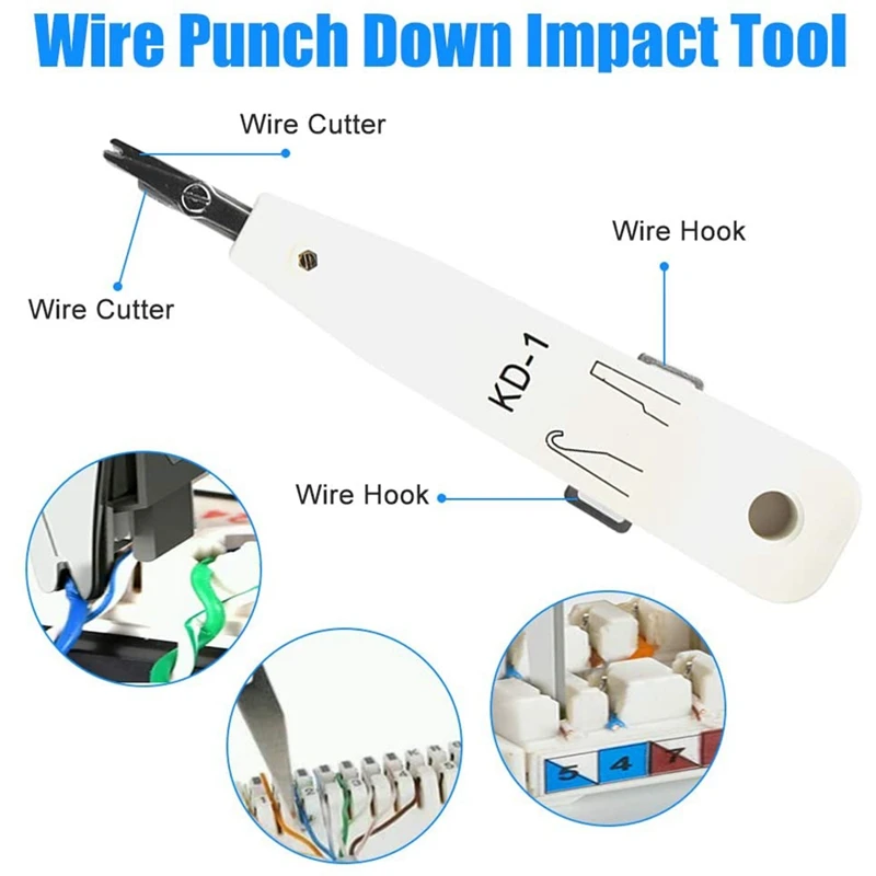 rj45 crimp tool kit cat5 cat5e crimping toolrj 116prj 128prj 45 crimp toolnetwork cable tester and wire stripper free global shipping