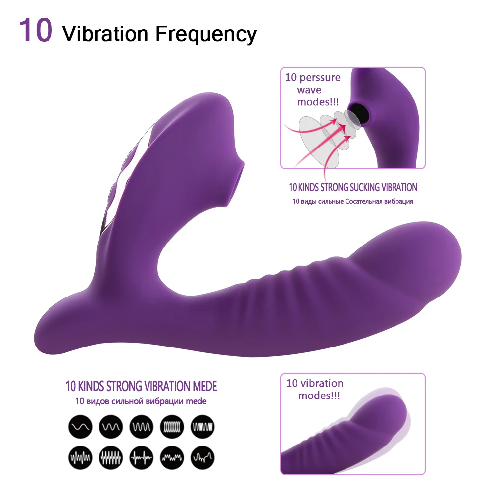 Vagina Sucking Vibrator 10 Speed Vibrating Sucker Oral Licking Clitoris Stimulator Female Masturbation Erotic Sex Toy For Women | Красота и