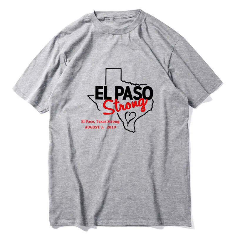 

Heart Shaped Support El Paso Texas Strong Aug3 Flag American Pride T-Shirt